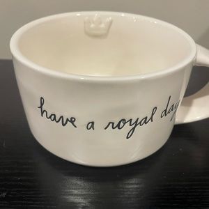 New Rae Dunn 3D “Have A Royal Day” Crown Cappuccino Soup Mug NEW